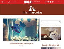 Tablet Screenshot of mascotas.hola.com