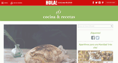 Desktop Screenshot of cocinayrecetas.hola.com