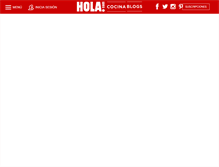 Tablet Screenshot of cocinayrecetas.hola.com