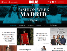 Tablet Screenshot of fashionweek.hola.com